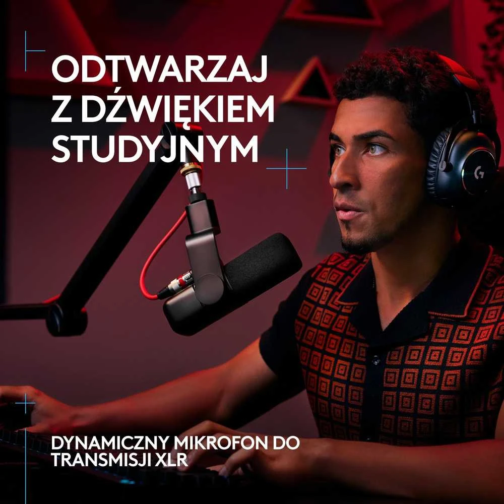 Logitech G Yeti Studio (baltas) dinaminis mikrofonas |XLR