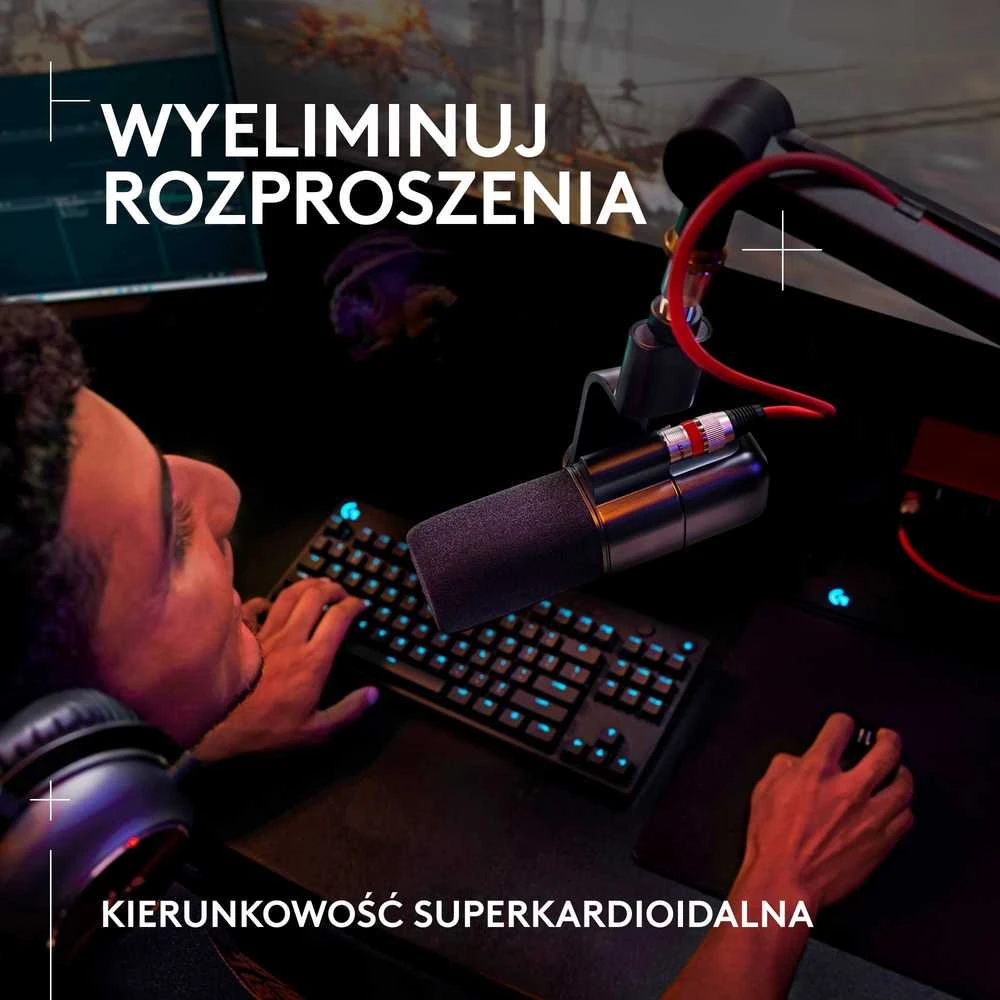 Logitech G Yeti Studio (baltas) dinaminis mikrofonas |XLR