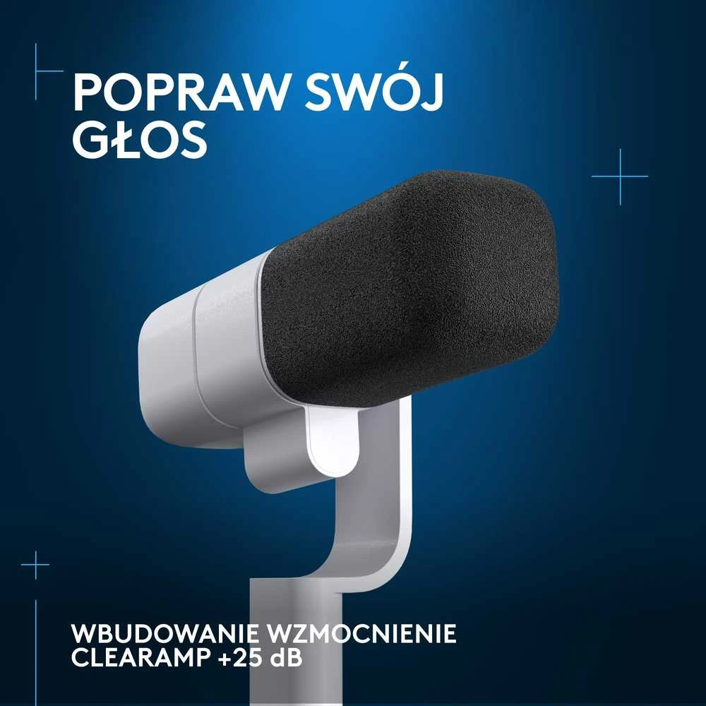 Logitech G Yeti Studio (baltas) dinaminis mikrofonas |XLR