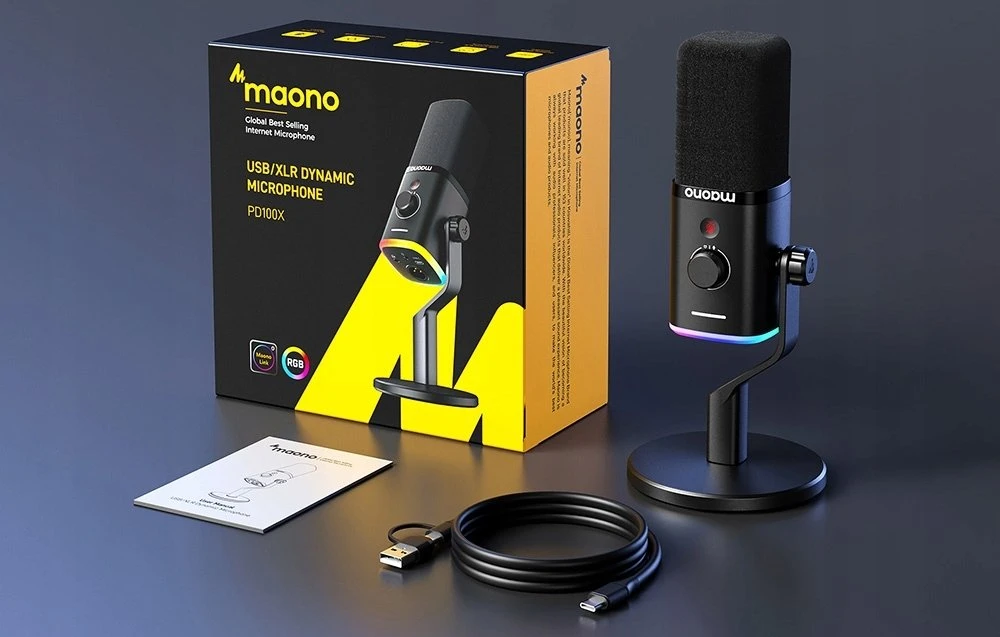Maono PD100X microphone (juodas)