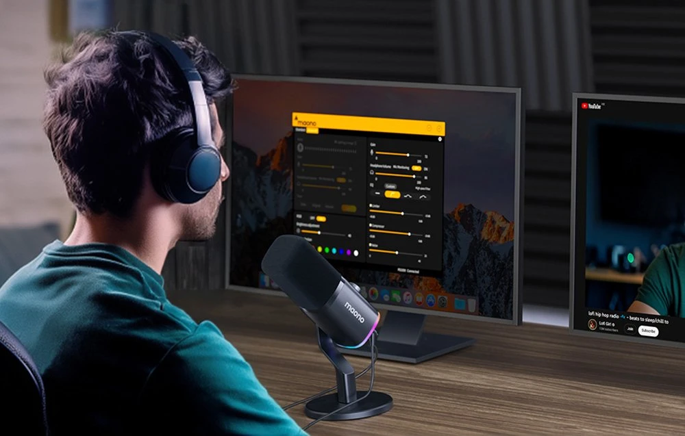 Maono PD100X microphone (juodas)