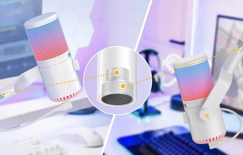 Žaidimų mikrofonas Maono DM30RGB (baltas)