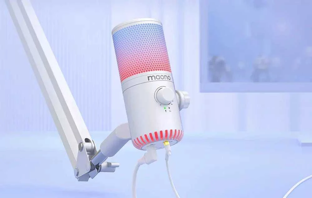 Žaidimų mikrofonas Maono DM30RGB (baltas)