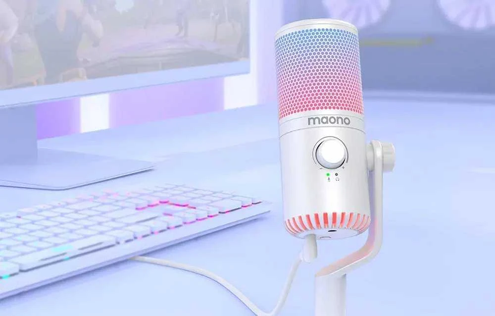 Žaidimų mikrofonas Maono DM30RGB (baltas)