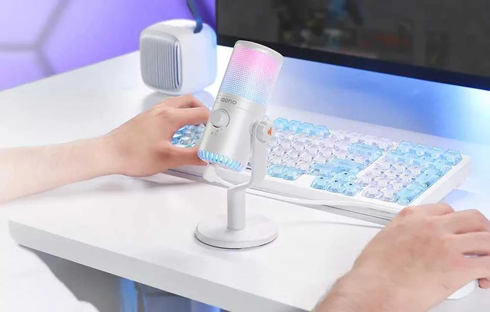 Žaidimų mikrofonas Maono DM30RGB (baltas)