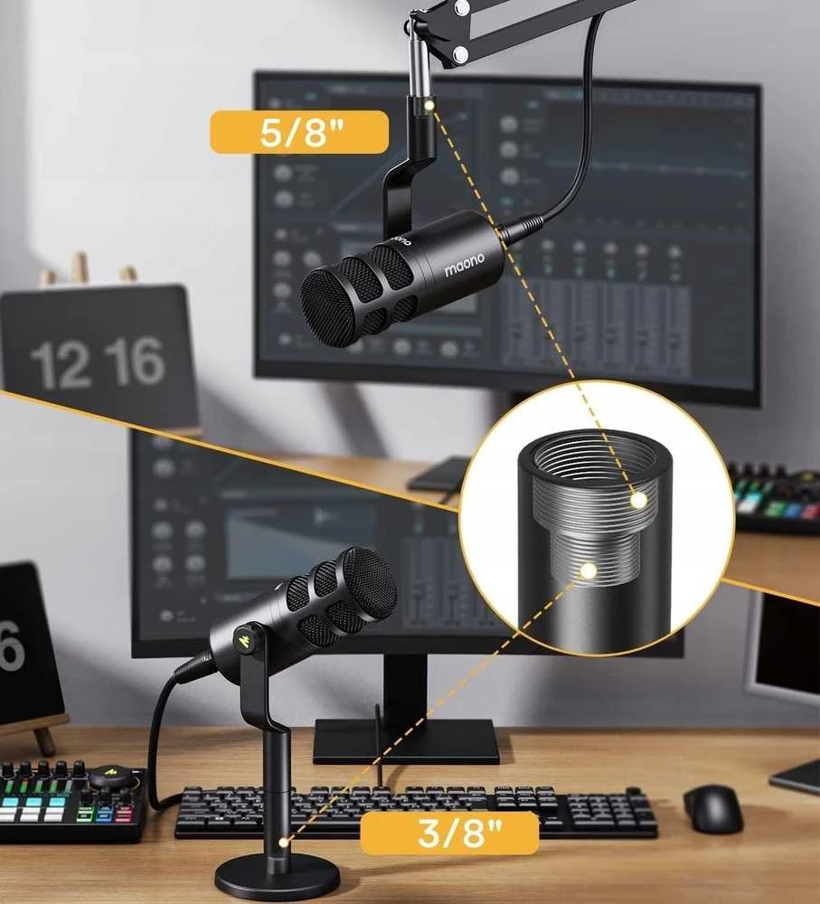 Maono PD100 mikrofonas juodas