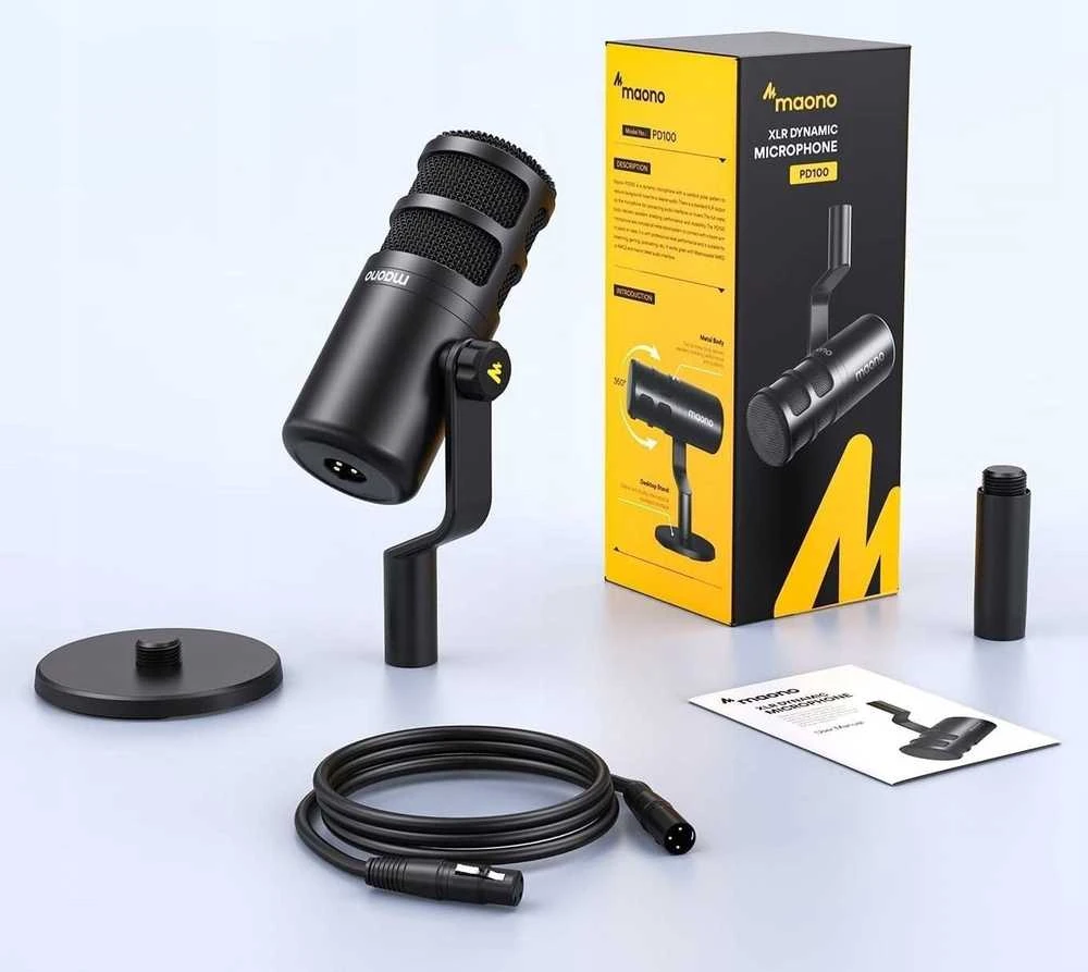 Maono PD100 mikrofonas juodas