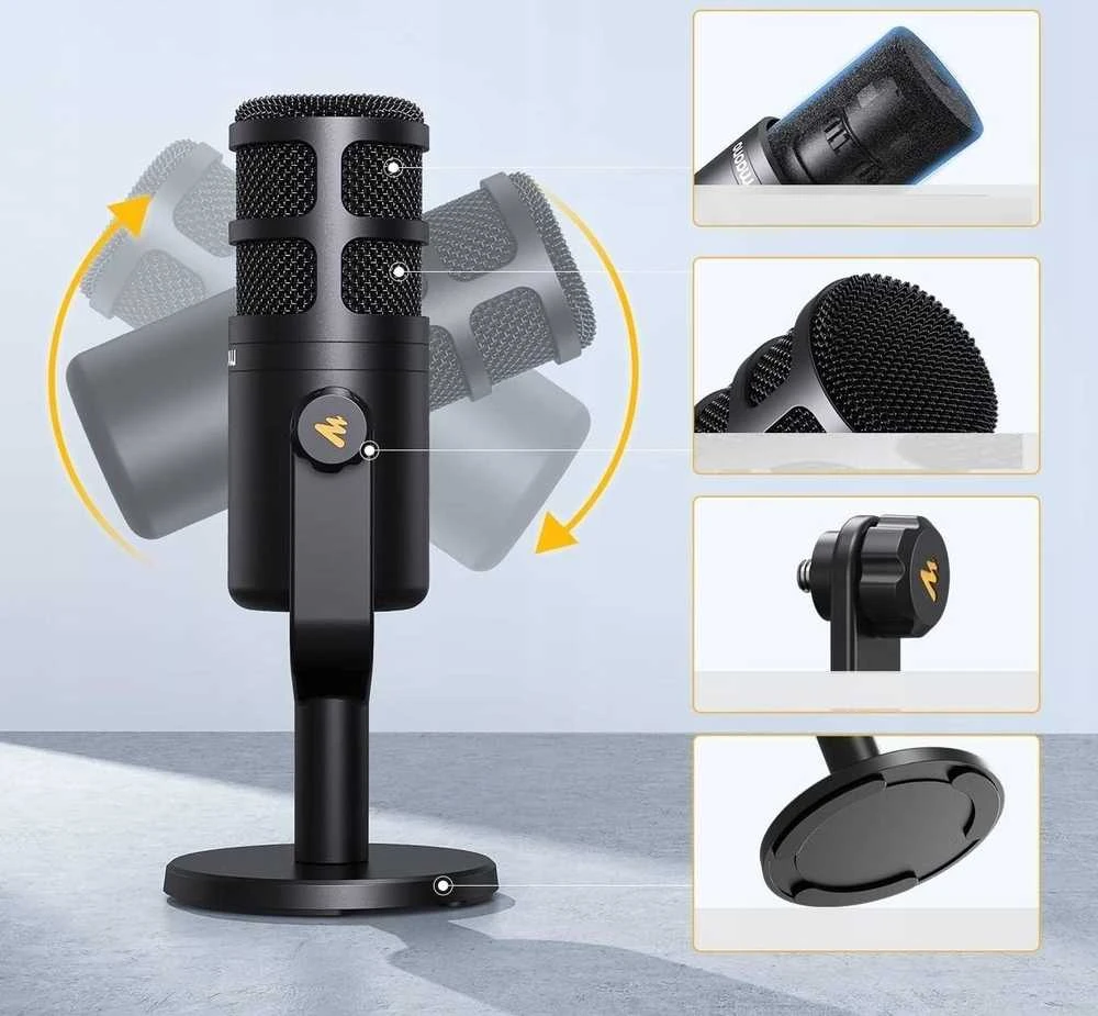 Maono PD100 mikrofonas juodas