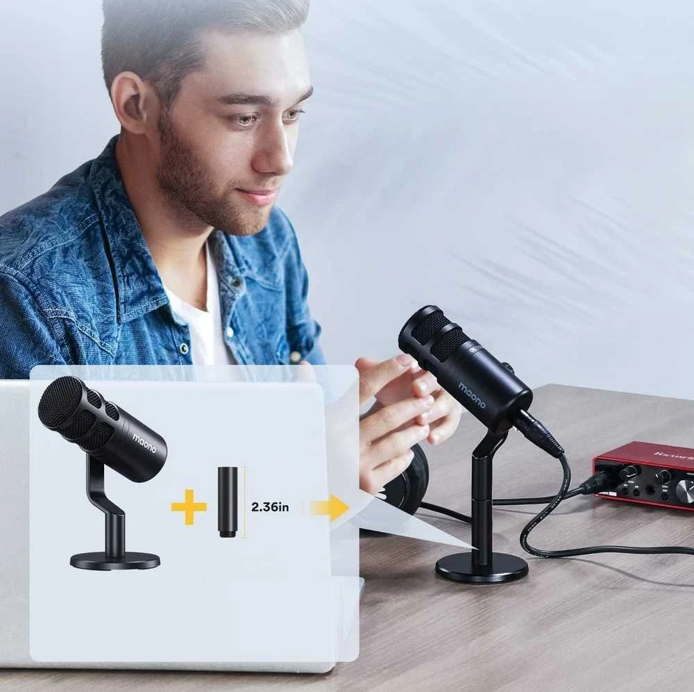 Maono PD100 mikrofonas juodas