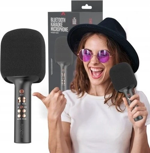 Maxlife „Bluetooth“ mikrofonas su garsiakalbiu MXBM-600, juodas