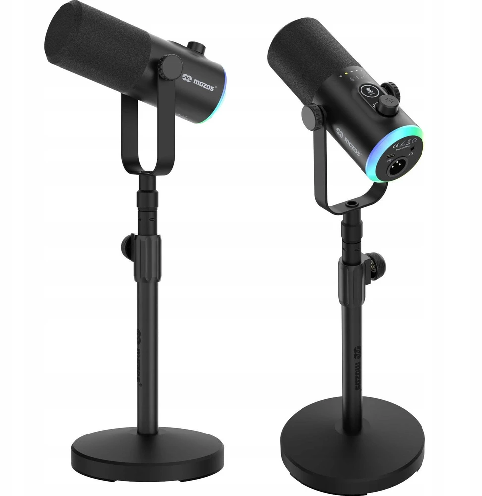 Mozos GM-ONE USB XLR RGB LED juoda