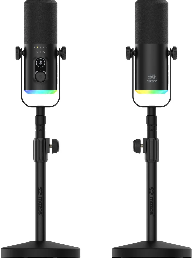 Mozos GM-ONE USB XLR RGB LED juoda