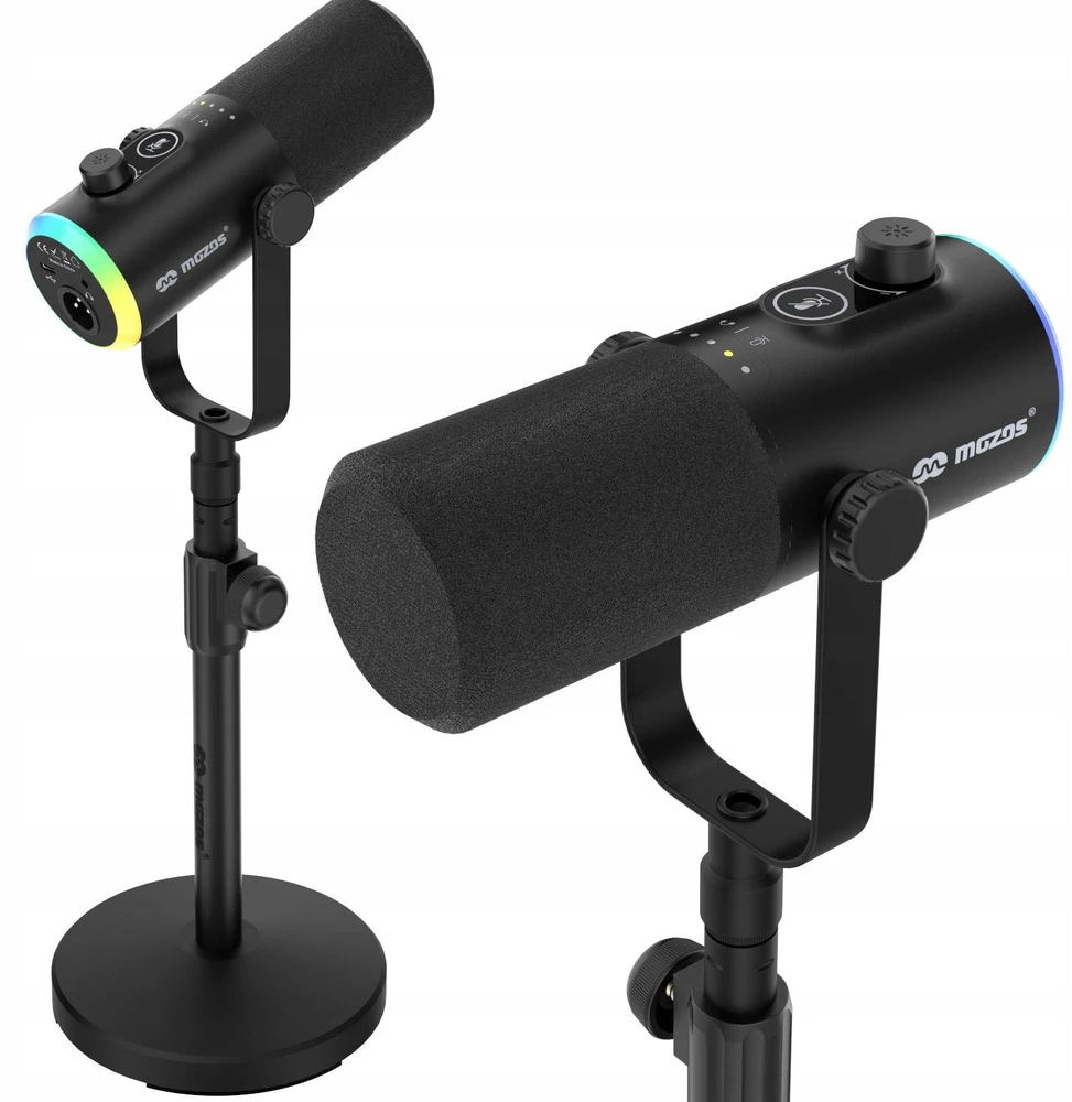 Mozos GM-ONE USB XLR RGB LED juoda
