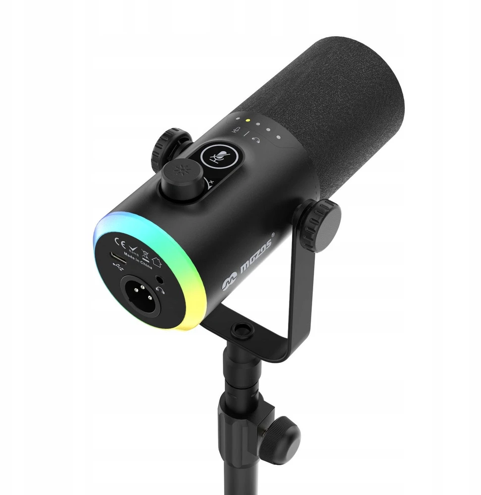 Mozos GM-ONE USB XLR RGB LED juoda