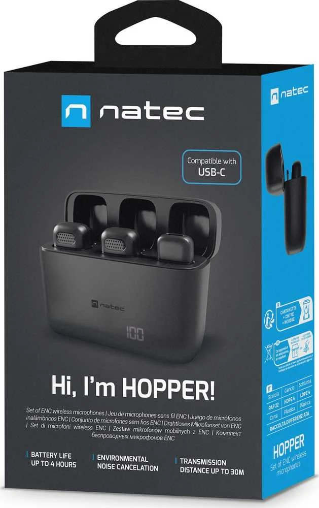 „Natec Hopper“ USB-C (2 vnt.)