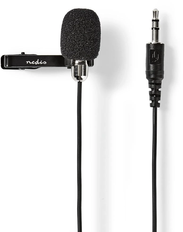 Nedis Prisegamas mikrofonas su 3.5mm jungtimi 1.8m