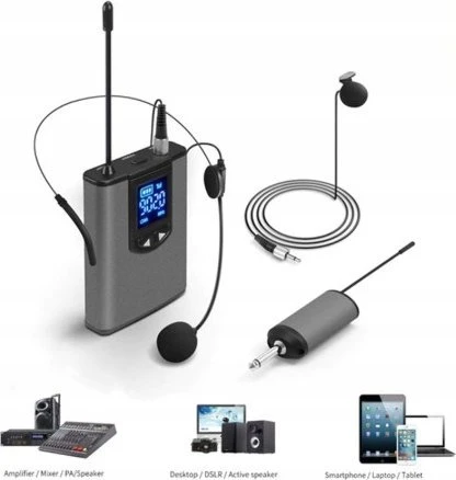 Mikrofonas Nedis MPWL200BK