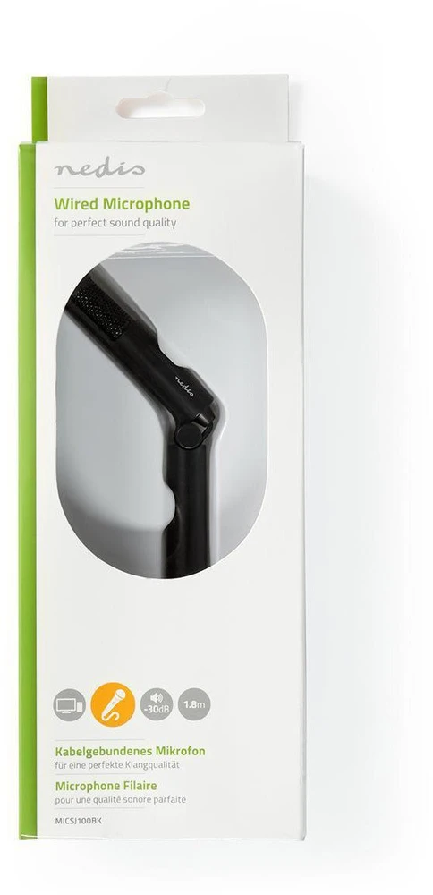 Nedis MICSJ100BK mikrofonas