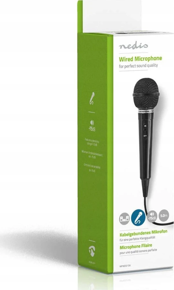 Mikrofonas Nedis MPWD01BK