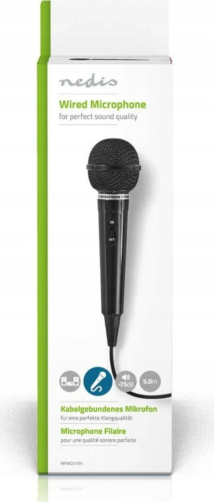 Mikrofonas Nedis MPWD01BK