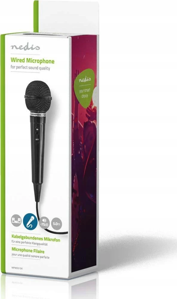 Mikrofonas Nedis MPWD01BK