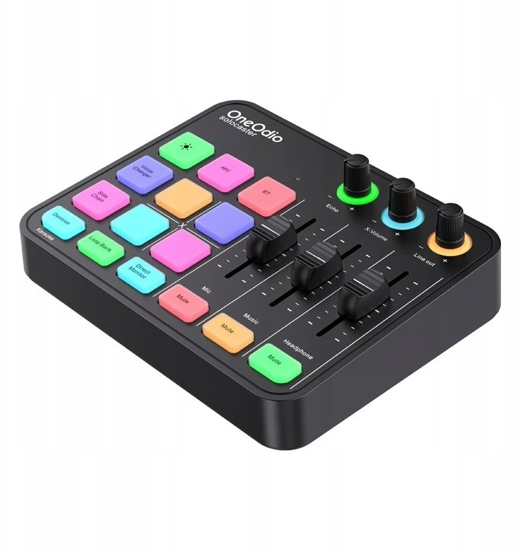 „OneOdio Solocaster“ garso maišytuvas ir garso plokštė