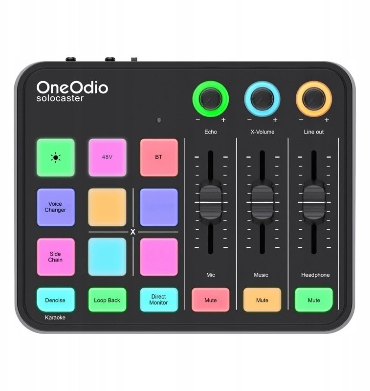 „OneOdio Solocaster“ garso maišytuvas ir garso plokštė