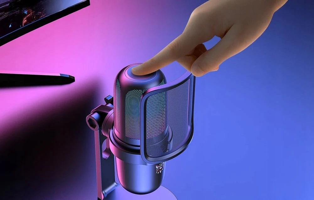 ONIKUMA M-730 microphone (juodas)