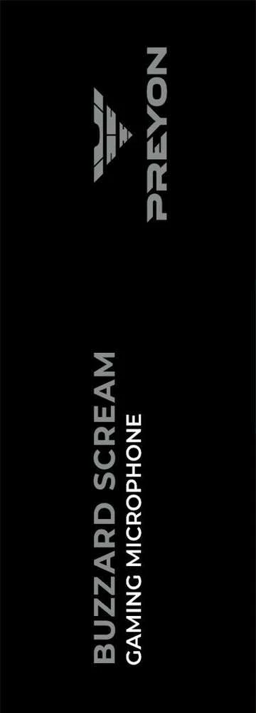 PREYON Buzzard Scream kondensatorinis mikrofonas USB