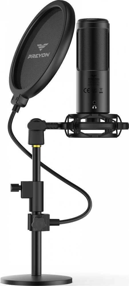 PREYON Buzzard Scream kondensatorinis mikrofonas USB