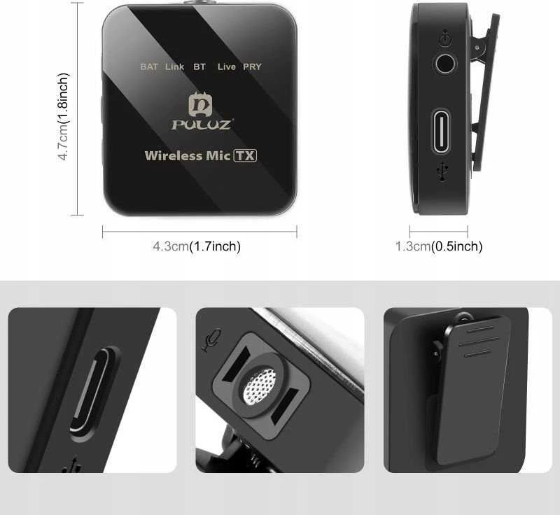 Mikrofonas Puluz PU647B (SB8059)