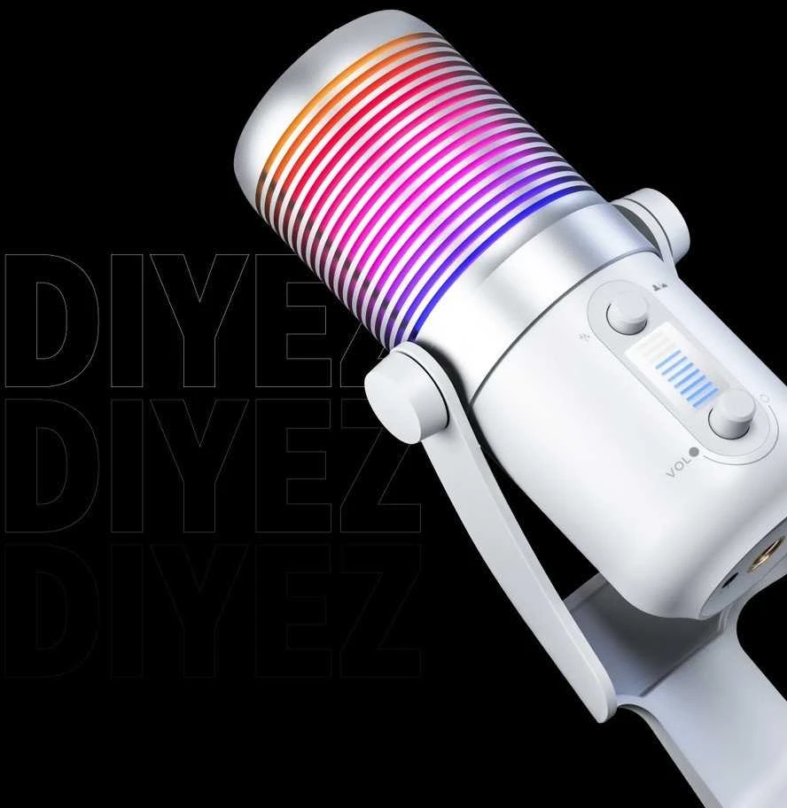 Rampage Diyez RGB USB-C balta