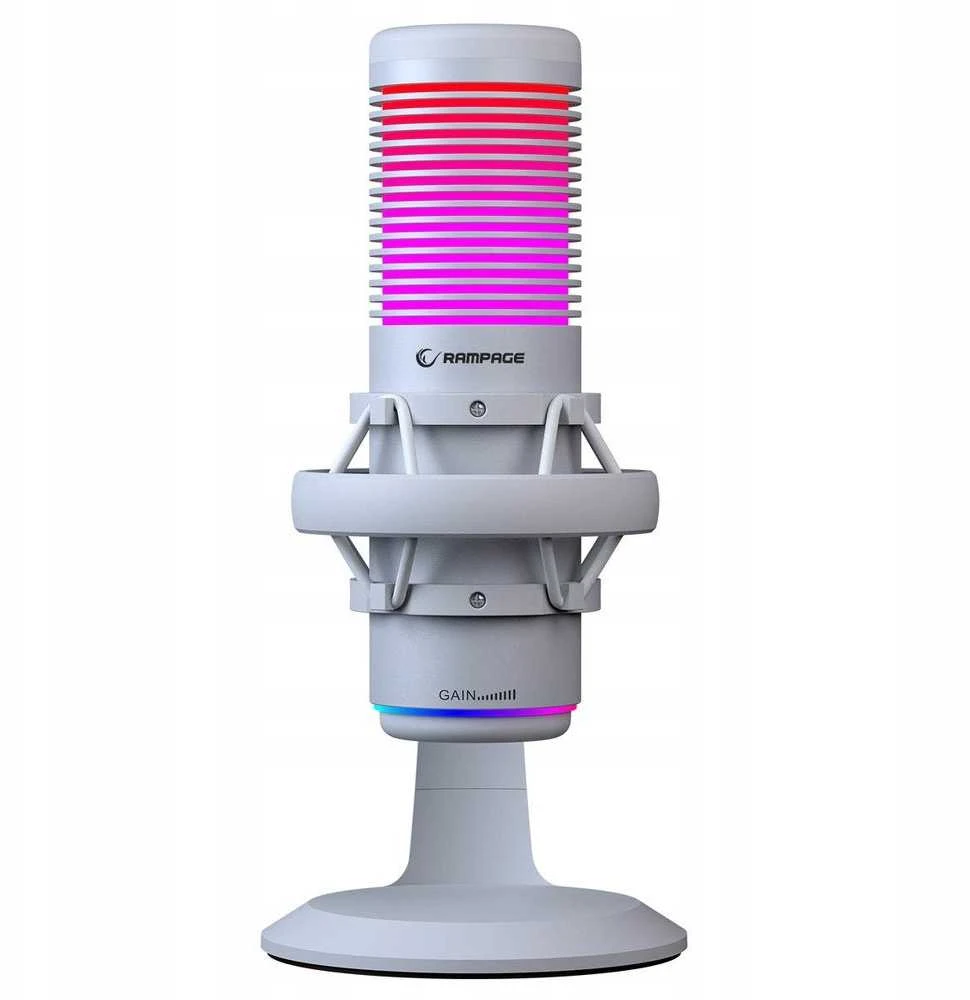 „Rampage Bemol RGB USB-C“ balta
