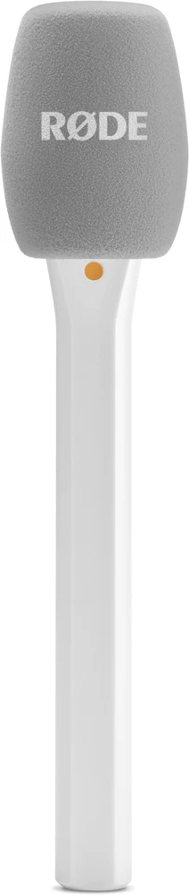 „Rode Microphones Interview Micro“, mikrofonas - baltas, rankinis adapteris „Rode Wireless Sendemodule“