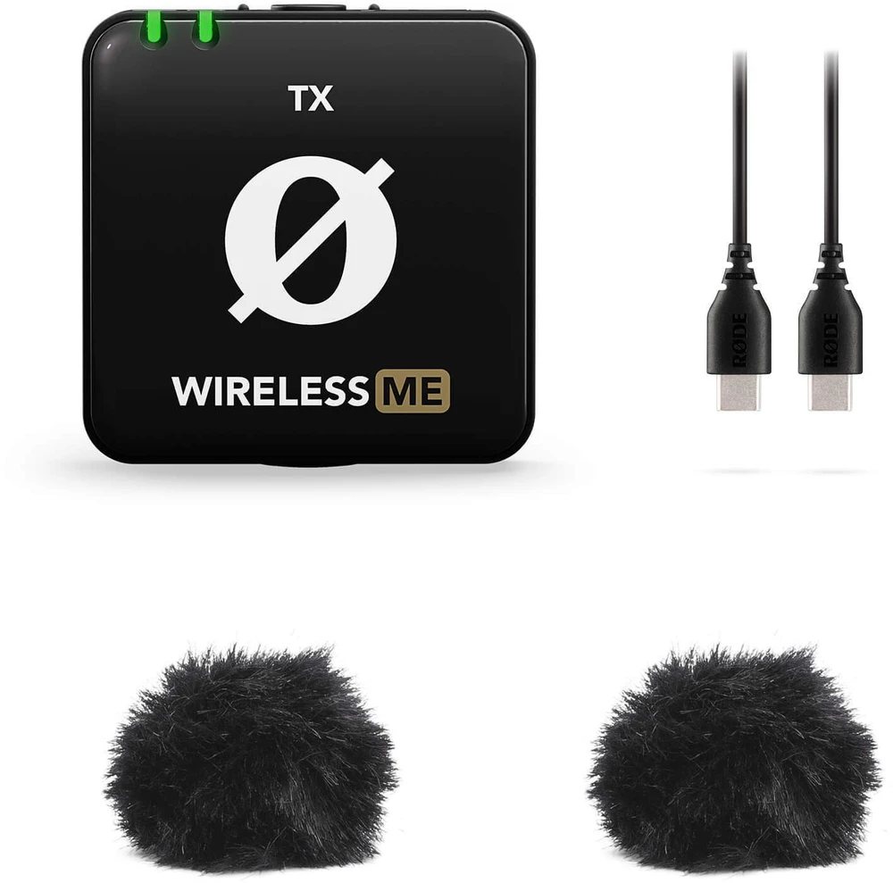 Rode Belaidė Mikrofono Siųstuvas - RØDE Wireless ME TX 100 m Diapazonas 7 val. Baterija Juoda