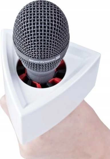 Mikrofono priedas - Rycote viengubas trikampis mikrofono vėliavėlė balta