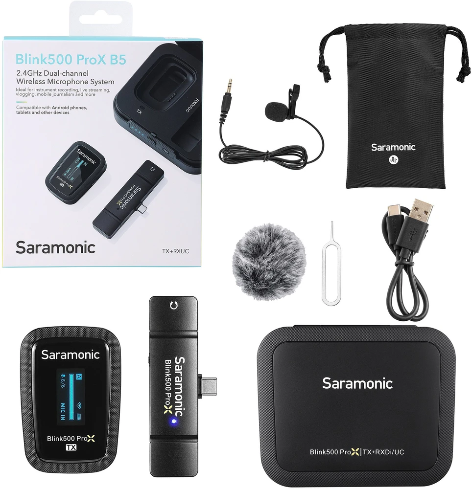 Saramonic Blink500 ProX B5 belaidžio garso perdavimo rinkinys (RXUC + TX)