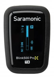 Mikrofono Siųstuvas - Saramonic Blink500 ProX TX 100m Nuotolis 10h Baterijos Gyvavimo Trukmė OLED Ekranas