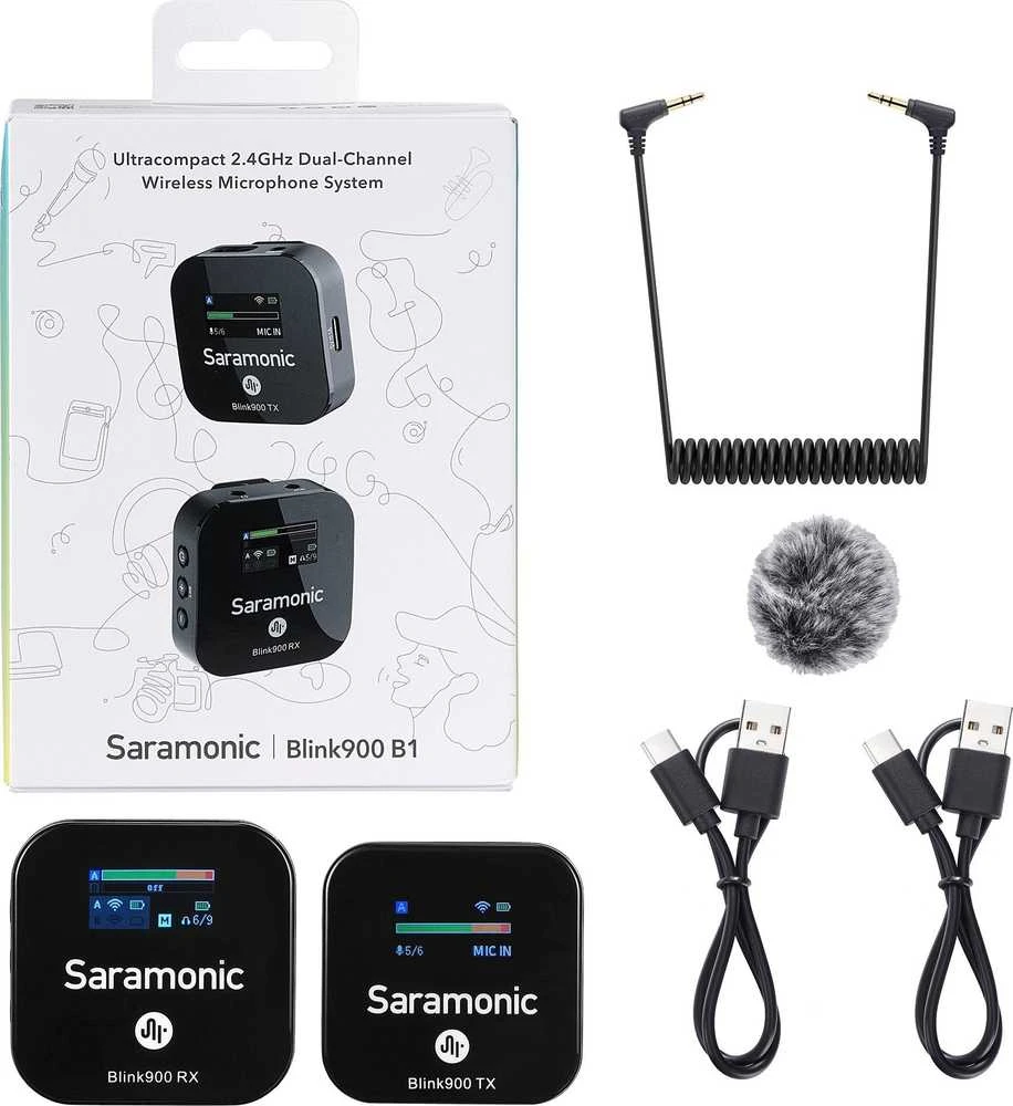 Saramonic Blink900 B1 belaidžio garso perdavimo rinkinys (RX + TX)