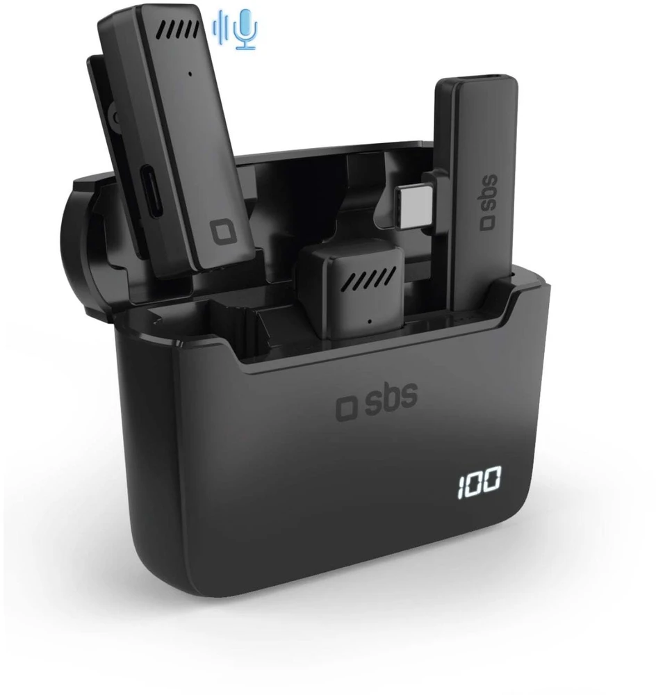 SBS belaidžiai mikrofonai su USB-C imtuvu