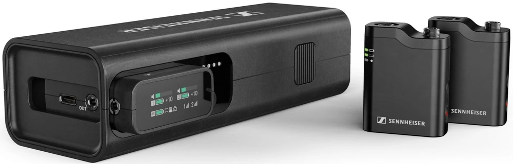 „Sennheiser PROFILE WIRELESS“ 2 kanalų rinkinys – 2,4 GHz daugiafunkcinė belaidžio mikrofono sistema