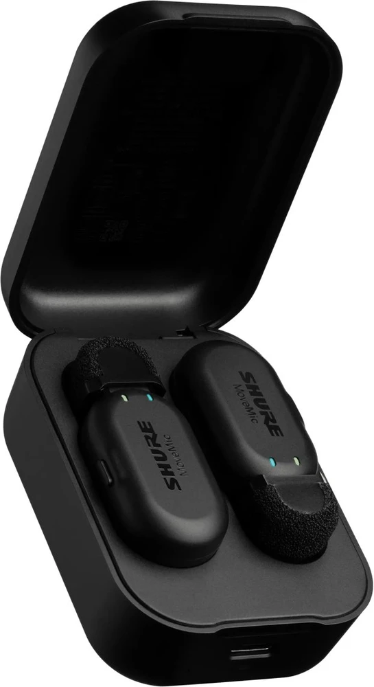 „Shure“ | „MoveMic“ dviejų kanalų belaidžiai prisegami mikrofonai | „Bluetooth“ | Triukšmo mažinimas