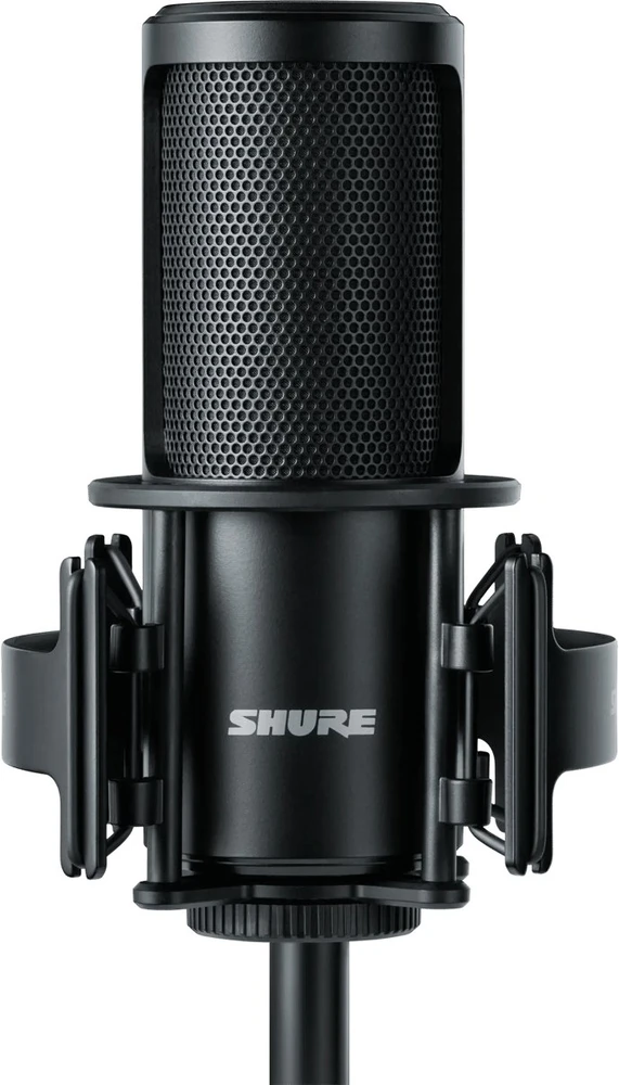 Shure SM4-K-KIT - kondensacinis mikrofonas, išorinis poliarizuotas, rankena, popfilter, dėklas