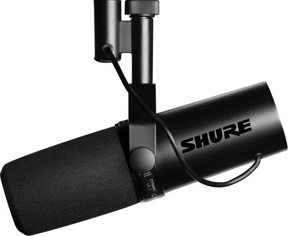 Shure | Dinaminis vokalinis mikrofonas su įmontuotu pirminiu stiprintuvu | SM7DB | Juodas