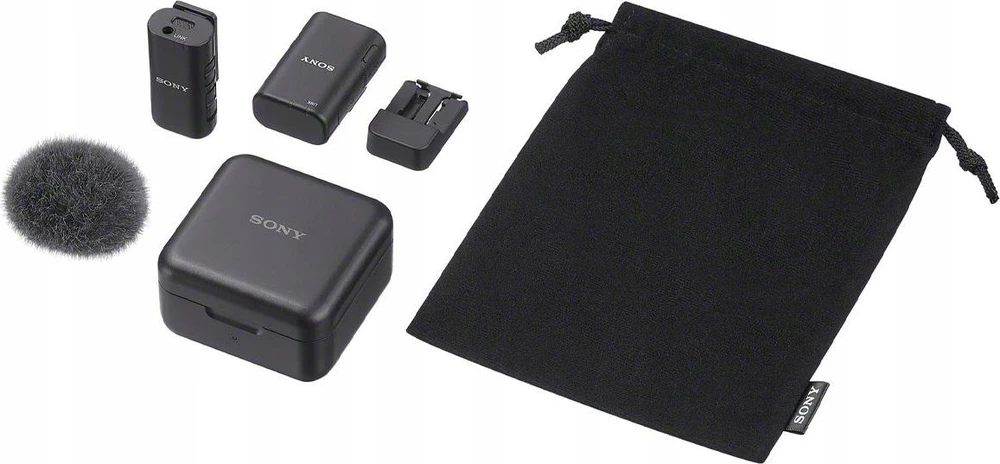 Mikrofonas - Sony ECM-W3S Belaidė Mikrofonų Sistema, 150 m, 6 Val., USB 48 kHz/24 bit
