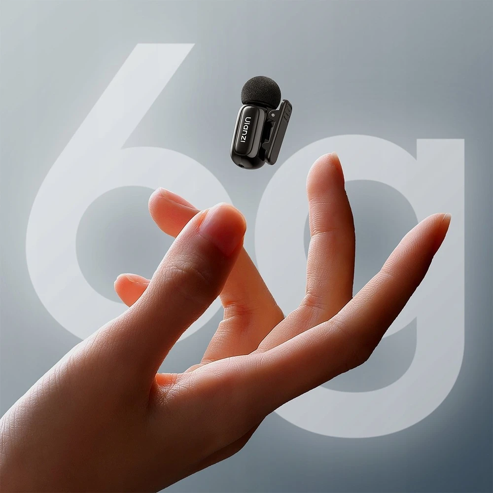 Mikrofono sistema - ULANZI A30 Tiny Mic USB-C bevielis, 2 siųstuvai, triukšmo slopinimas