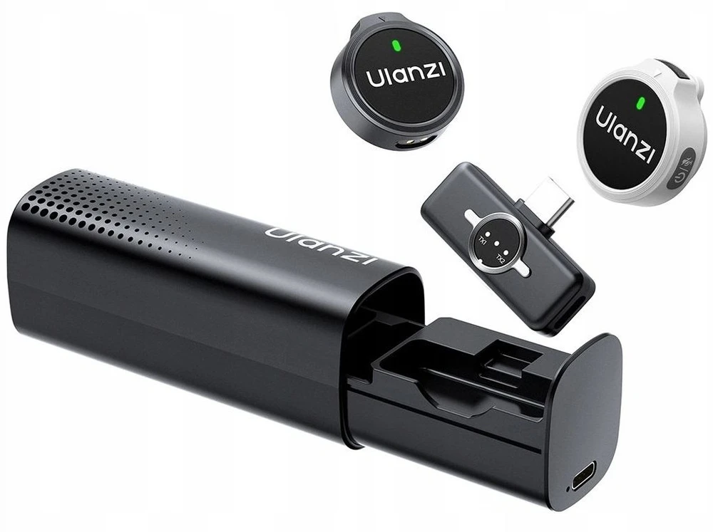 Mikrofono sistema - ULANZI A30 Tiny Mic USB-C, 50m nuotolis, triukšmo mažinimas