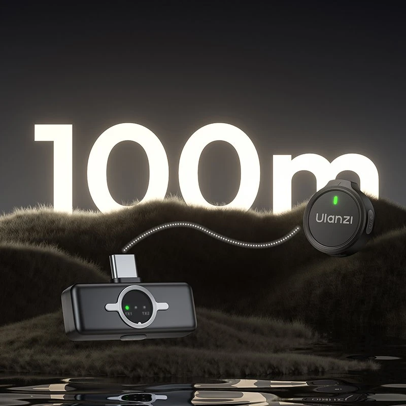 Mikrofono sistema - ULANZI A30 Tiny Mic USB-C, 50m nuotolis, triukšmo mažinimas