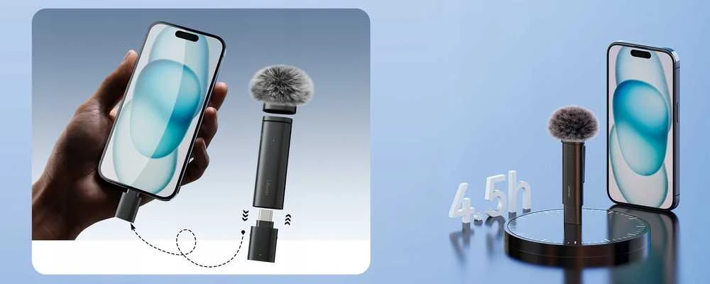Ulanzi WM-10-T belaidis mikrofonas - USB-C