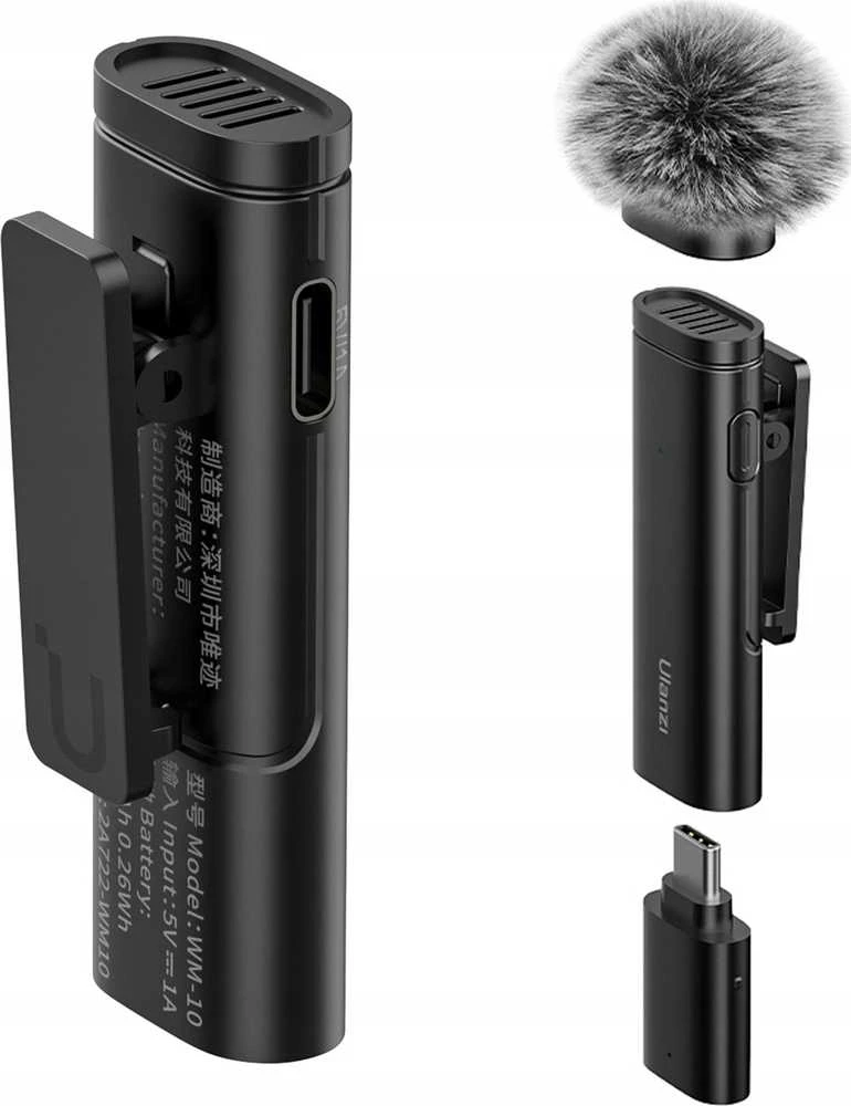 Ulanzi WM-10-T belaidis mikrofonas - USB-C
